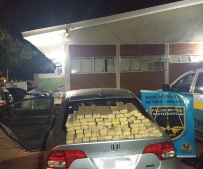 Polícia Rodoviária de Três Lagoas apreende mais de 70 Kg de maconha na região de Brasilândia 