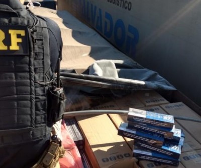 Cerca de 400 mil maços de cigarros são apreendidos pela PRF na BR-262
