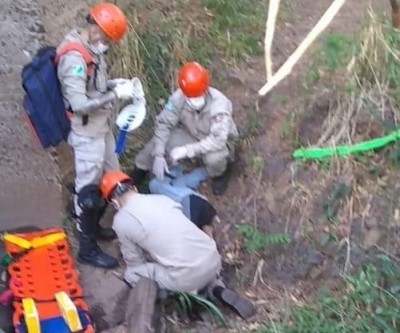 Jovem socorrido na ponte de Jupiá caiu de uma altura de 7 metros