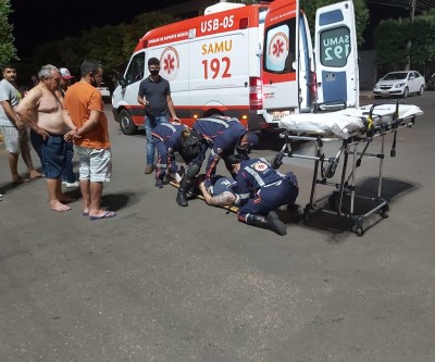 Motociclista fica ferido em acidente no bairro Lapa