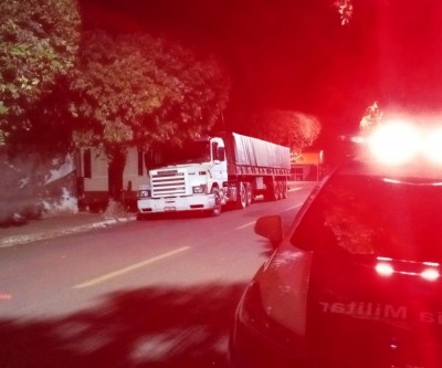 Rastreador ajudou a polícia para encontrar caminhão que seria levado para Ponta Porã