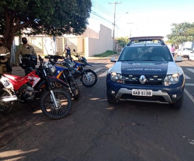 Polícia Militar apreende em Três Lagoas, motocicleta com número do motor adulterado