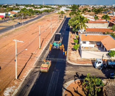 Bairro Jardim Brasília recebe obras de pavimentação