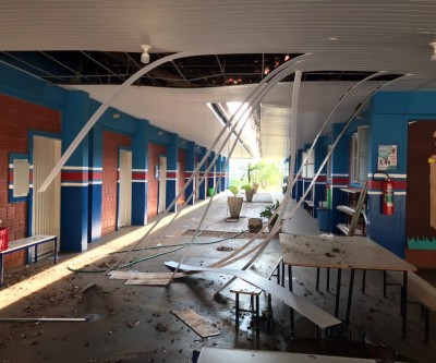 Forte Chuva suspende aulas da Escola Municipal de Garcias