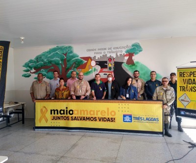 Primeiro doutor em trânsito de MS participa de ação do Maio Amarelo