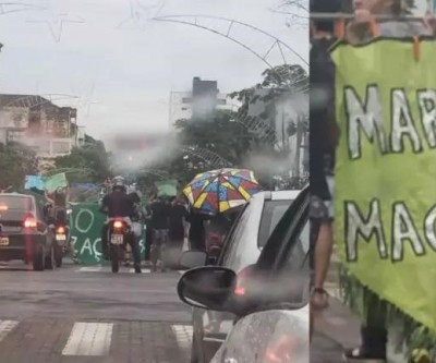 Polícia chega e dispersa Marcha da Maconha em Campo Grande