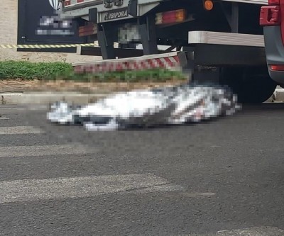 Notícia Urgente: Mulher morre em acidente entre moto e caminhão no Centro de Três Lagoas