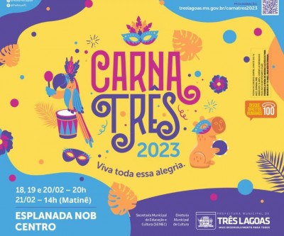 CarnaTrês 2023 acontecerá na Esplanada NOB; veja a programação 