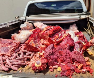Abate clandestino: força-tarefa encontra 1,5 tonelada de carne imprópria em mercados de MS