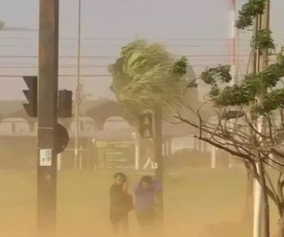 Máximo de ventos em MS atingiu 71 km por hora