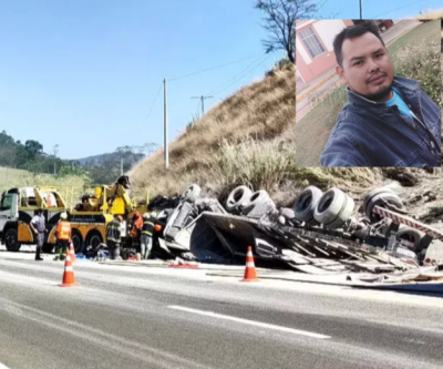 Caminhão tomba em rodovia de SP e mata morador de Três Lagoas
