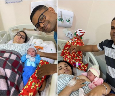 Maria e David os primeiros nascidos em 2024 em Três Lagoas