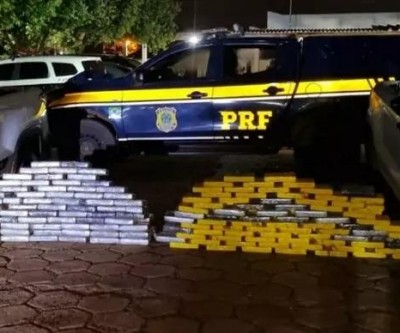 Mais de 200kg de cocaína são apreendidos pela PRF de Três Lagoas