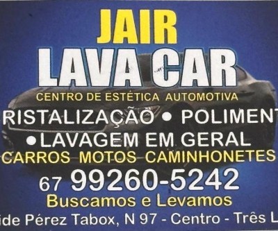Jair Lava Car, o lugar certo para deixar seu carro 