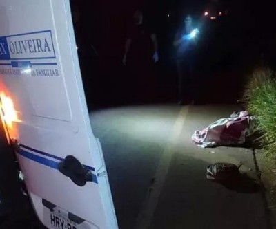 Idosa morre atropelada por carro enquanto caminhava na MS-475 