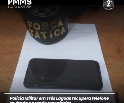 Jovem é preso com celular roubado na região da 