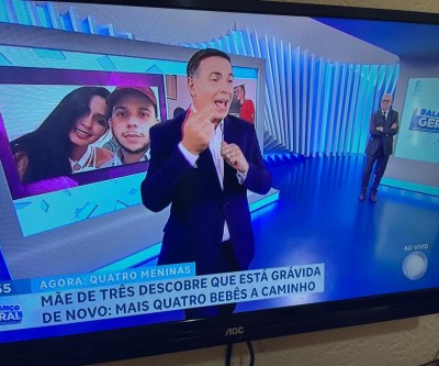 Veja o vídeo: Três-lagoense gestante de quadrigêmeos é destaque na Record no programa Balanço Geral apresentado por Reinaldo Gottino 