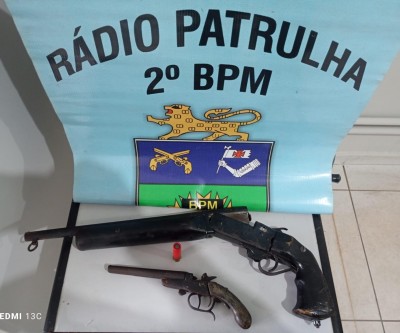 Homem é preso depois de agredir esposa e ser flagrado com armas no Novo Oeste