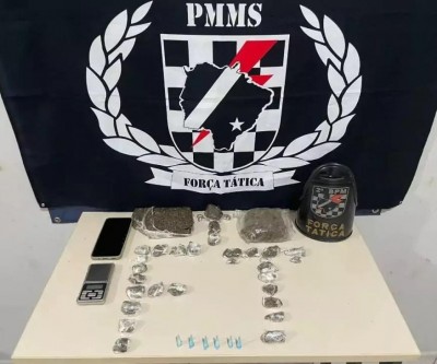 Força Tática prende jovem com drogas e celular furtado na Vila Piloto