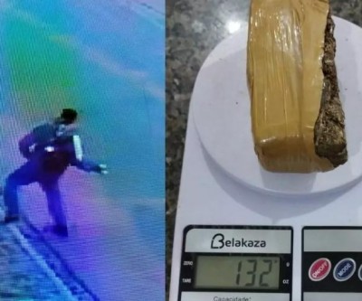 Câmeras flagram detento jogando maconha para abastecer presídio em Três Lagoas; droga foi apreendida