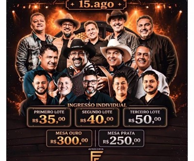 Ainda dá tempo: Compre seu ingresso ou reserve sua mesa para o show com Canto da Terra, Alma Serrana e Trem Pantaneiro 