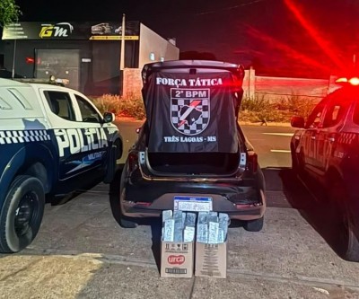 Dois carros foram abordados na região do “Orestinho”; presos disseram à polícia que droga saiu de Campo Grande e que receberiam dinheiro pelo transporte