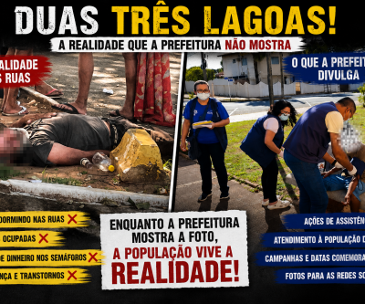 Prefeito que gosta de festa “fecha os olhos” para o social? Pessoas em situação de rua agora ocupam até ciclovia de Três Lagoas