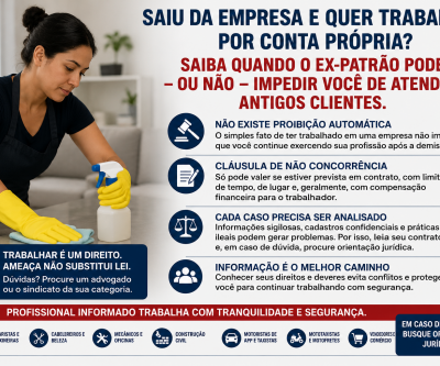   Saiu da empresa e quer trabalhar por conta própria? Saiba quando o ex-patrão pode ou não impedir você de atender antigos clientes