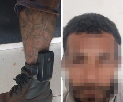 Achou que enganaria a PM: “Mala” de tornozeleira eletrônica tenta se esconder atrás de carreta e é alcançado pelos “longos braços da lei” em Três Lagoas