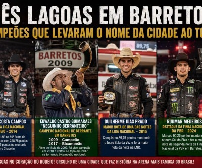 TRÊS LAGOAS NA ARENA DE BARRETOS: Cidade já teve campeão nos touros e até bicampeão nacional no berrante