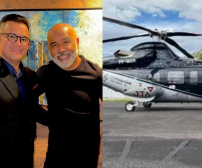 Helicóptero com o cantor Rick é localizado em área montanhosa de SC, mas autoridades ainda não confirmaram