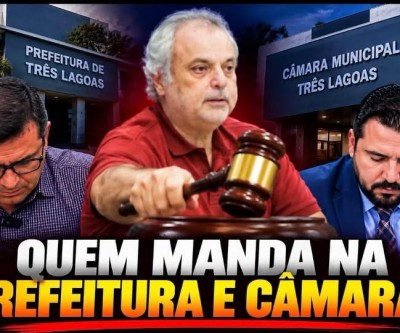 Quem manda na Prefeitura e na Câmara de Três Lagoas? Poder de André Bacalá nos bastidores levanta questionamentos