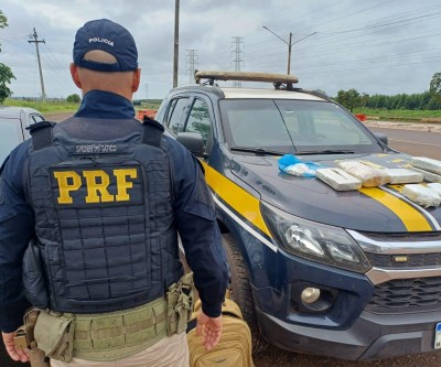 VEJA O VÍDEO: Passageiro usa carro de aplicativo para transportar drogas e é preso na BR-262 em Três Lagoas