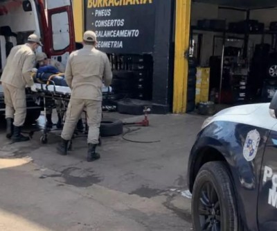 O pau pegou na borracharia! Briga entre colegas de trabalho termina com homem ferido por barra de ferro em Três Lagoas