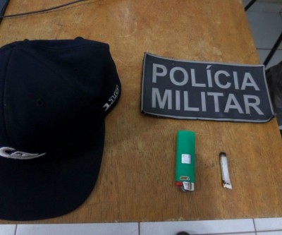 Estudante que fumava maconha na Lagoa Maior é detido pela PM 