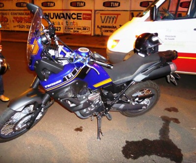 Durante a madrugada, motociclistas ficam feridos em acidente em Três Lagoas
