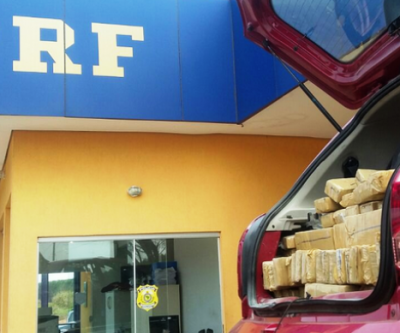 PRF encontra maconha em Celta que estava estacionado em posto de gasolina desativado 