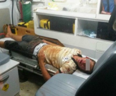 Jovem se envolve em briga de bar e acaba espancado