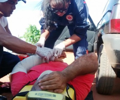 Motociclista sofre fratura em acidente próximo ao Aeroporto