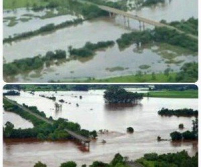 Imagem de ponte sobre o Rio Ivinhema caída é falsa