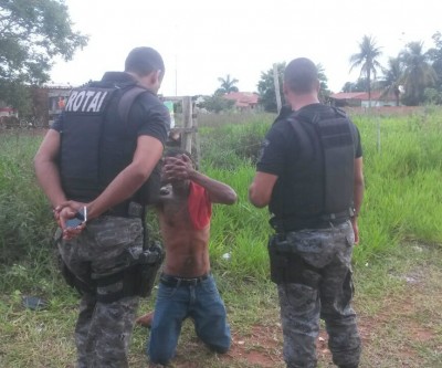 Homem furta supermercado e é perseguido e preso pela ROTAI