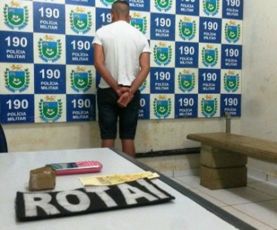 Menor de 16 anos é apreendido pela ROTAI com drogas no Guanabara