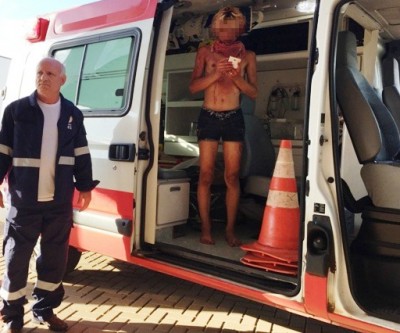 Travesti faz “selfie” após sofrer tentativa de homicídio, em Três Lagoas 