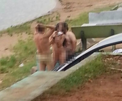 Cenas de sexo, consumo de drogas e álcool são gravadas na “prainha” de Jupiá 