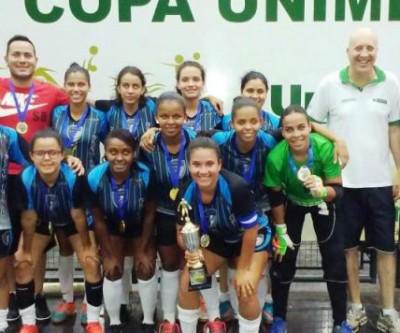 Futsal feminino na Copa Unimed encerrou na quarta-feira, em Três Lagoas  