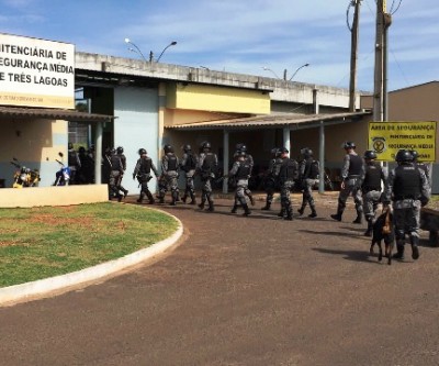 Após tumulto e transferências, Pelotão de Choque entra em presídio de Três Lagoas