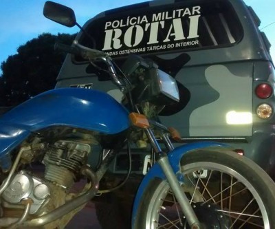 Moto furtada é recuperada pela ROTAI no JD Cangalha