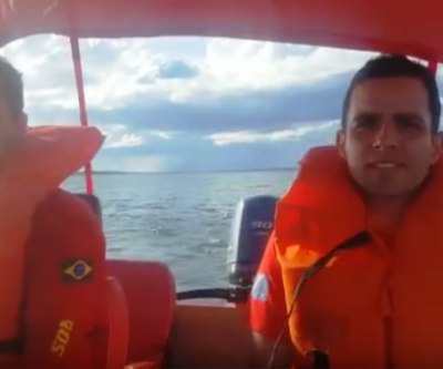 Bombeiros continuam buscas para tentar encontrar supostas vítimas de afogamento 