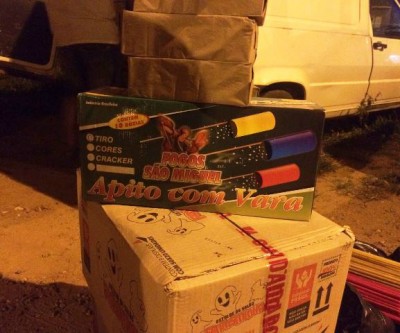 PRF de Três Lagoas apreende fogos de artifício na BR-262