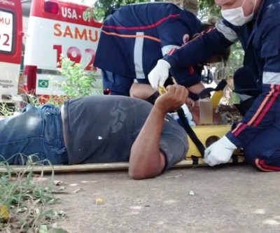 Motociclista na contramão fica ferido ao causar acidente no São Carlos